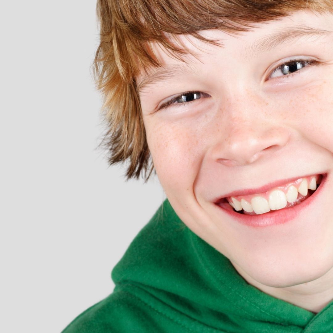 preteen smiling